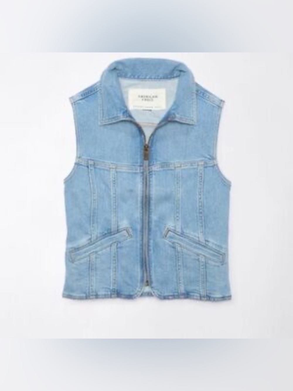 American Eagle Jean Vest - Picture 2 of 13